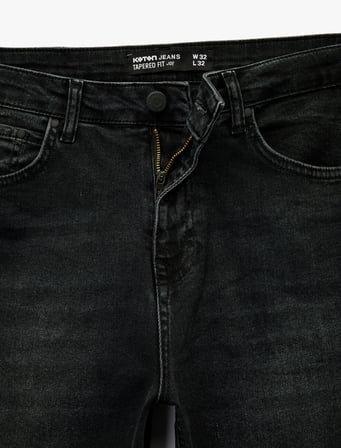 Normal Bel Pamuklu Tapered Fit Jean Pantolon - Joe Jean