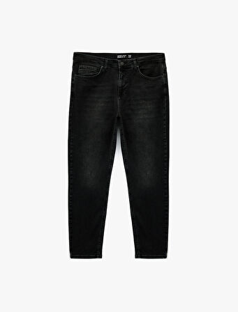 Normal Bel Pamuklu Tapered Fit Jean Pantolon - Joe Jean