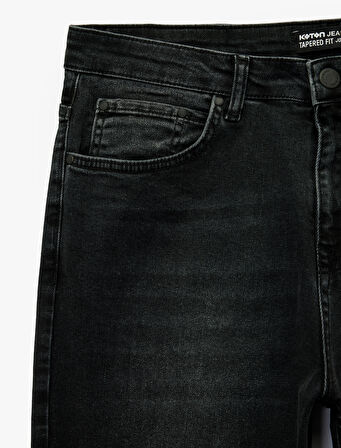 Normal Bel Pamuklu Tapered Fit Jean Pantolon - Joe Jean