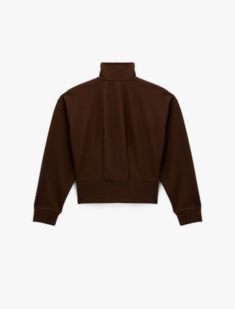 Koton X Şahika Ercümen - Uzun Kollu Fermuarlı Dik Yaka Sweatshirt