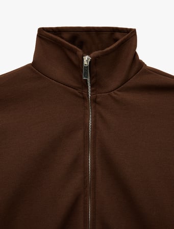Koton X Şahika Ercümen - Uzun Kollu Fermuarlı Dik Yaka Sweatshirt