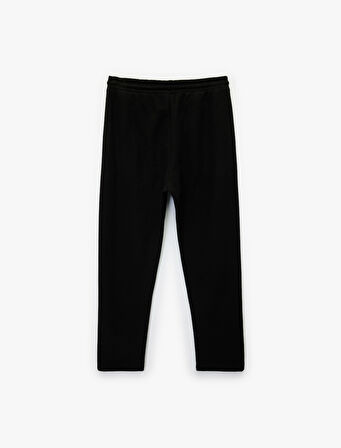 Regular Fit Cepli Beli Bağcıklı Eşofman Altı