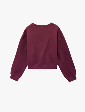 Regular Fit Üç İplik Uzun Kollu Bisiklet Yaka Basic Sweatshirt