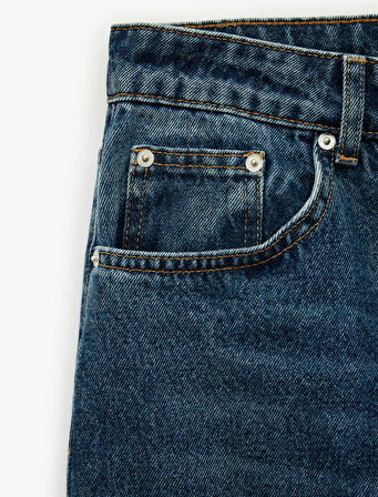 Pamuklu Normal Paça Jean Pantolon - Straight Jeans