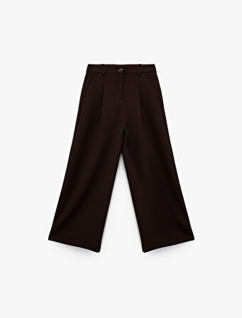 Beli Ayarlanabilir Lastikli Basic Geniş Paça Pantolon