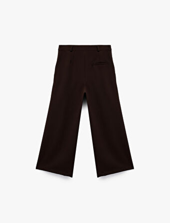 Beli Ayarlanabilir Lastikli Basic Geniş Paça Pantolon