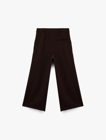 Beli Ayarlanabilir Lastikli Basic Geniş Paça Pantolon