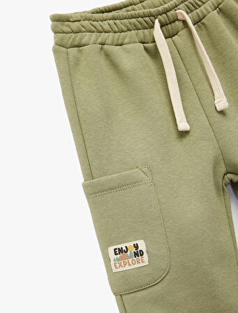 Şardonlu Beli Lastikli Basic Jogger Eşofman Altı