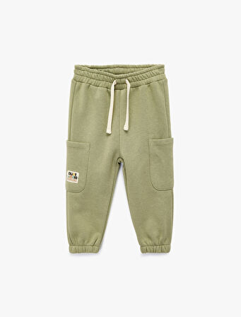 Şardonlu Beli Lastikli Basic Jogger Eşofman Altı