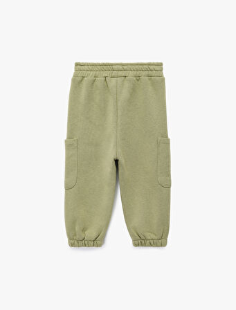 Şardonlu Beli Lastikli Basic Jogger Eşofman Altı