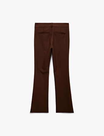 Regular Fit İspanyol Paça Kumaş Pantolon