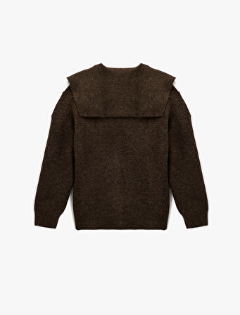 Wide V Neck Cardigan