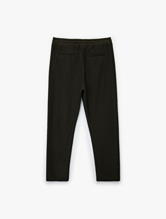 Regular Fit Cepli Fitilli Beli Bağcıklı Pantolon