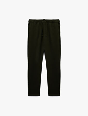 Viskon Karışımlı Cepli Regular Fit Beli Bağcıklı Pantolon