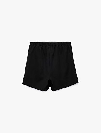 Taş Detaylı Viskon Karışımlı Mini Yılbaşı Şort Etek