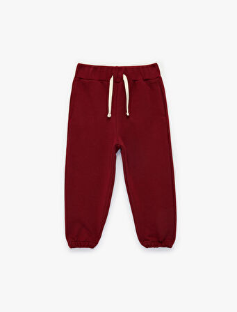Pamuklu Beli Bağcıklı Basic Jogger Eşofman Altı