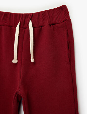 Pamuklu Beli Bağcıklı Basic Jogger Eşofman Altı