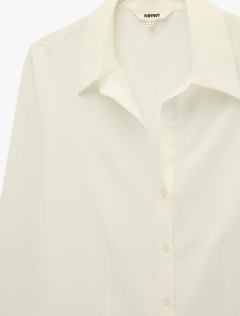 Slim Fit Uzun Kollu Düğmeli Klasik Yaka Gömlek