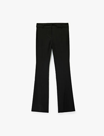 Dar Kesim İspanyol Paça Kumaş Pantolon