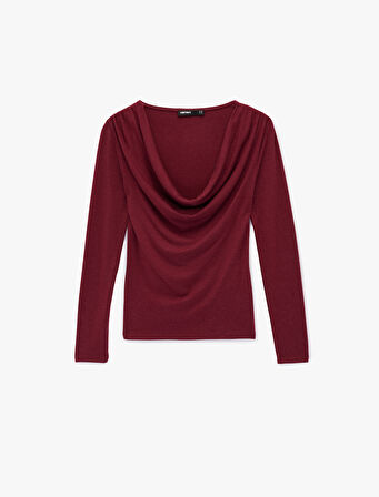 Uzun Kollu Degaje Yaka Bluz