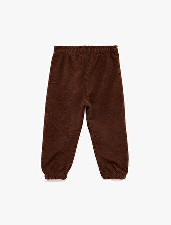 Beli Bağcıklı Polar Jogger Eşofman Altı 