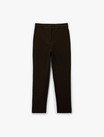 Slim Fit Cepli Yüksek Bel Cigarette Pantolon