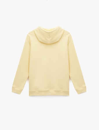 Şardonlu Uzun Kollu Basic Kapşonlu Sweatshirt