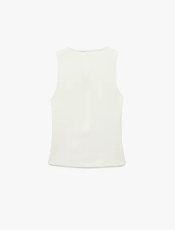 Slim Fit Kolsuz Bisiklet Yaka Peplum Bluz
