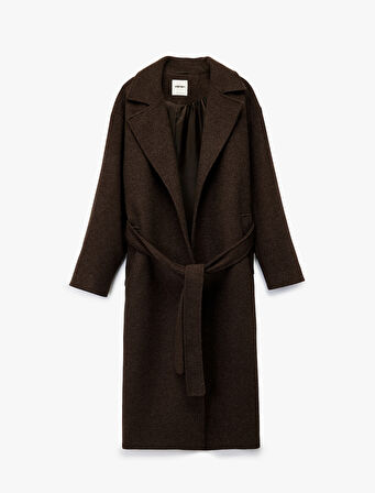 Kemerli Kaban Kaşe Uzun Cepli Uzun Kollu