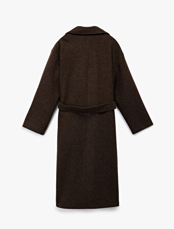 Kemerli Kaban Kaşe Uzun Cepli Uzun Kollu