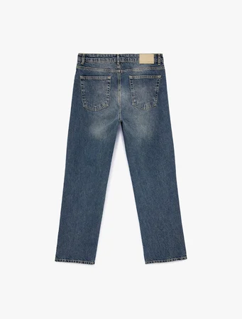 Normal Bel Vintage Straight Fit Jean Pantolon
