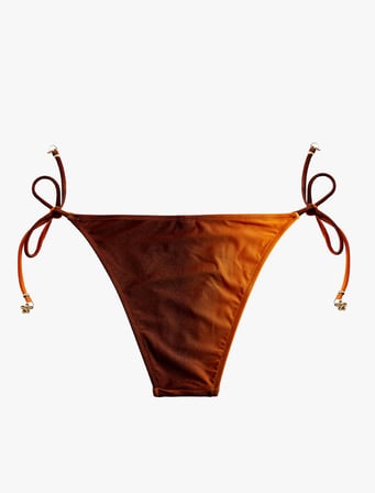 Degrade Renk Geçişli Charm Detaylı İpli Bikini Altı