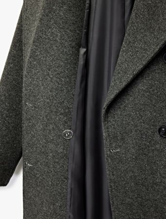 Trenç Kaban Uzun Kollu Cepli Kruvaze Kemerli