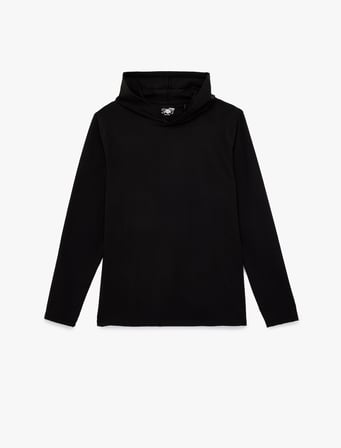 Regular Fit Uzun Kollu Kapşonlu Spor Sweatshirt