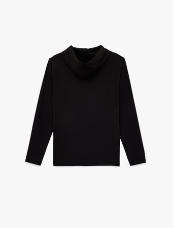 Regular Fit Uzun Kollu Kapşonlu Spor Sweatshirt