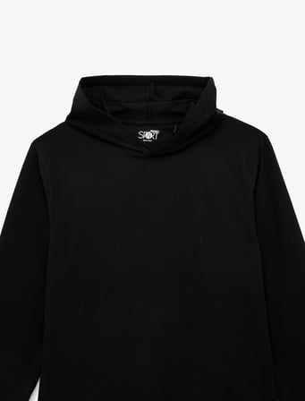 Regular Fit Uzun Kollu Kapşonlu Spor Sweatshirt