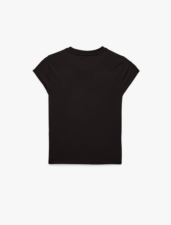 Slim Fit Bisiklet Yaka Kısa Kollu Spor Tişört