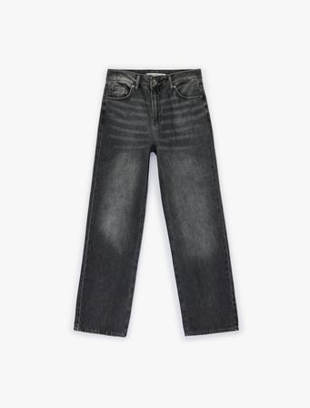 Normal Bel Düz Paça Jean Pantolon - Straight Fit Jean