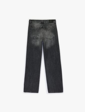 Normal Bel Düz Paça Jean Pantolon - Straight Fit Jean