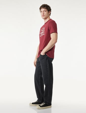 Pamuklu Normal Bel Vintage Straight Fit Jean Pantolon