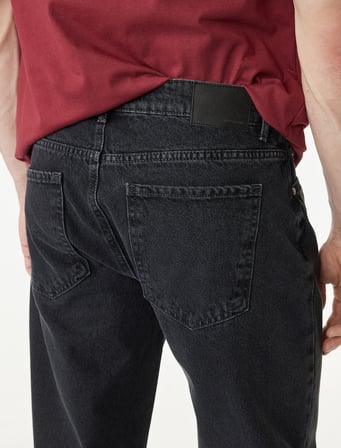 Pamuklu Normal Bel Vintage Straight Fit Jean Pantolon