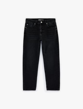 Pamuklu Normal Bel Vintage Straight Fit Jean Pantolon