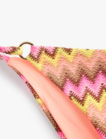 Charm Detaylı Desenli Kroşe Bikini Altı