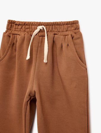 Beli Ayarlanabilir Lastikli Cep Detaylı Pantolon