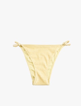 Koton X Sibil Çetinkaya - Yanları Çift Biye Detaylı Dokulu Bikini Altı