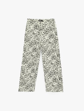 Bürümcük Kumaş Beli Bağcıklı Geniş Paça Bol Pantolon