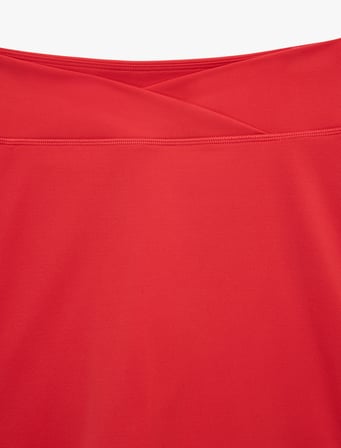 Yırtmaç Detaylı Yüksek Bel Slim Fit Mini Spor Şort Etek