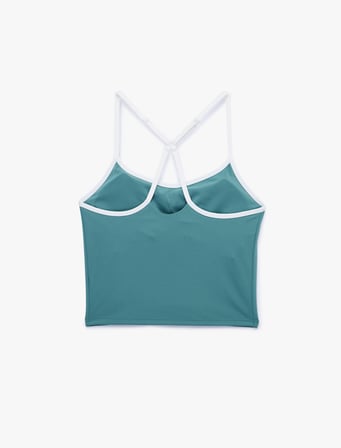 Çapraz İp Askılı Biyeli Kolsuz Slim Fit Sporcu Sütyeni