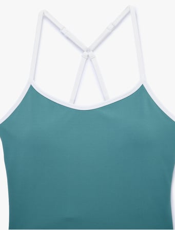 Çapraz İp Askılı Biyeli Kolsuz Slim Fit Sporcu Sütyeni