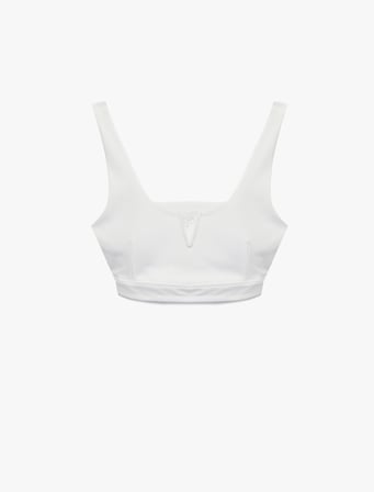 V Yaka Kolsuz Slim Fit Sporcu Sütyeni